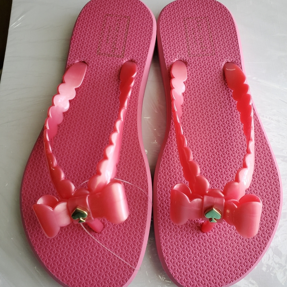 Kate Spade Denise Pink Flip Flop Sandals Pink Thon